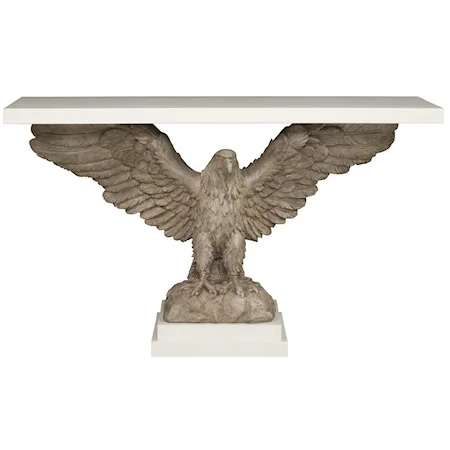 Console Table with Eagle Base